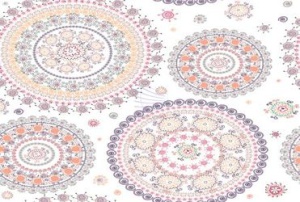 Ornamental seamless circle pattern