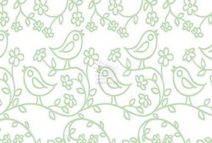 pattern with birds and flowers