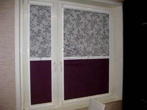 Рулонные шторы из 2 тканей