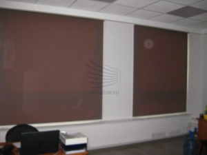 Рулонные шторы больших размеров в телецентре