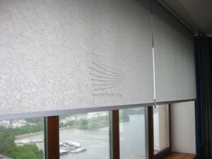 Рулонные шторы в зале