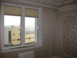 шторы плиссе в спальне