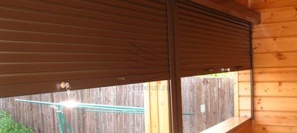 Рольставни на веранду после