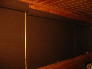 Рольставни на веранду после