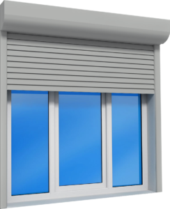 Рольставни серые