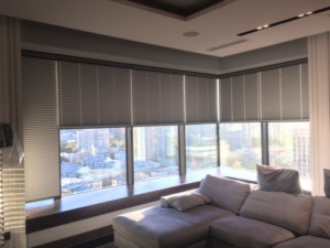 Плиссе с электроприводом