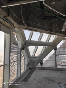 Плиссе треугольные с электроприводои